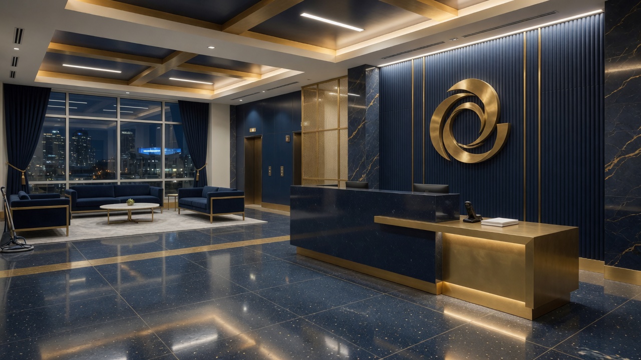 Campus lobby after service